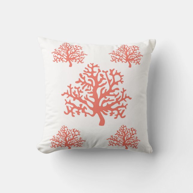 Coussin Coral Reef - Vie côtière (Recto)