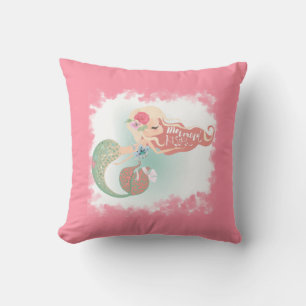 Coussin *~* Coral rose sirène Baisers Jeu d'oreiller