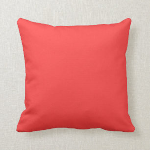 Coussin Coral rouge haut de gamme couleur