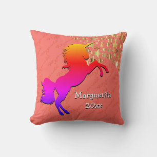 Coussin Coral UNICORN Garde personnalisée