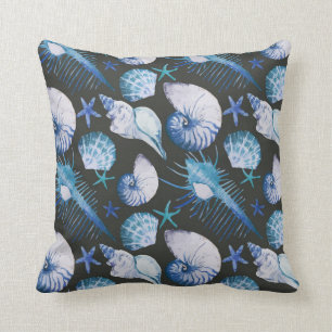 Coussin Coraux avec le motif de coquilles