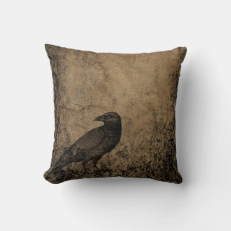 Coussin Corbeau Vintage