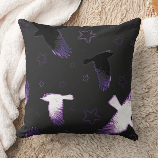Coussin Corbeaux Mystiques (Couverture)