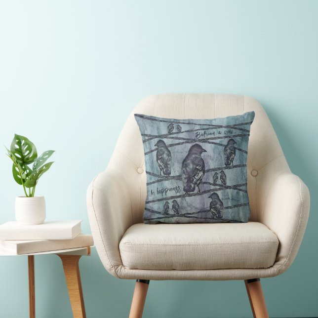 Coussin Corbeaux Vogel (Chaise)