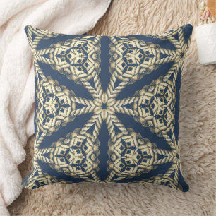 Coussin Corde de ficelle moderne abstraite nautique