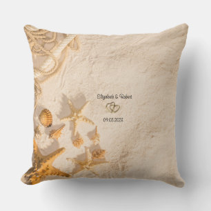 Coussin Corde de sable de coquillages