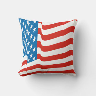 Coussin Corey Tiger 80s Vintage Drapeau Américain qui Flot