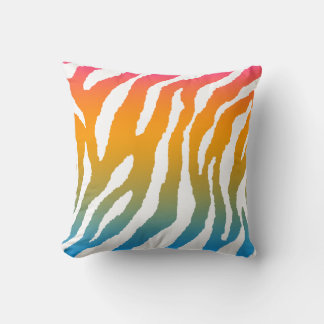 Coussin Corey Tiger 80s Vintage Neon Animal Stripes