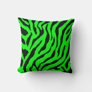 Coussin Corey Tiger 80s Vintage Néon Rayures Animales