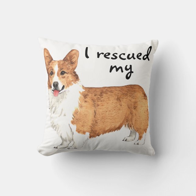 Coussin Corgi de Gallois de Pembroke de délivrance (Recto)