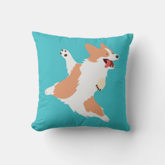 Coussin Corgi joueur