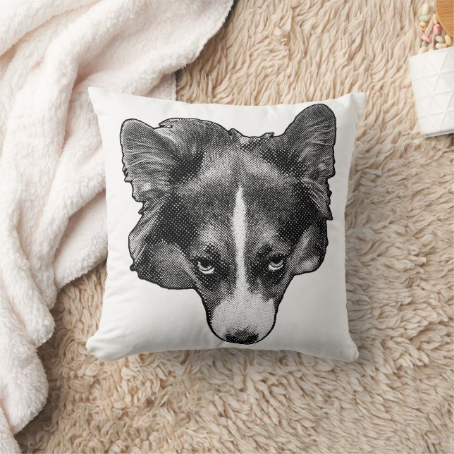 Coussin Corgi repos softdot (Couverture)