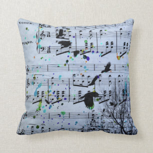 Coussin Corneilles Trouver de la musique