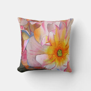 Coussin Cornelia rose pastel floral