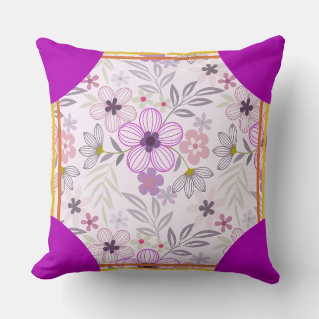 Coussin Cornerstone Blossom Lavande (Recto)