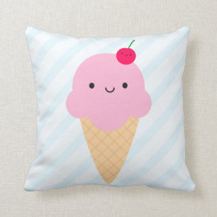 Coussin Cornet de crème glacée de Kawaii