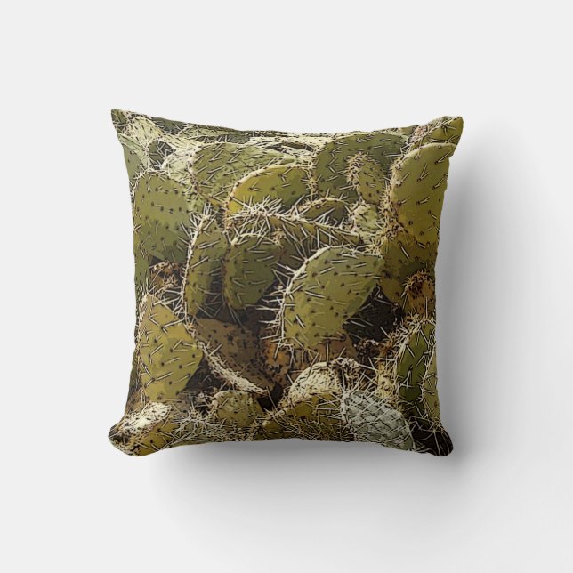 Coussin Correction de cactus (Recto)