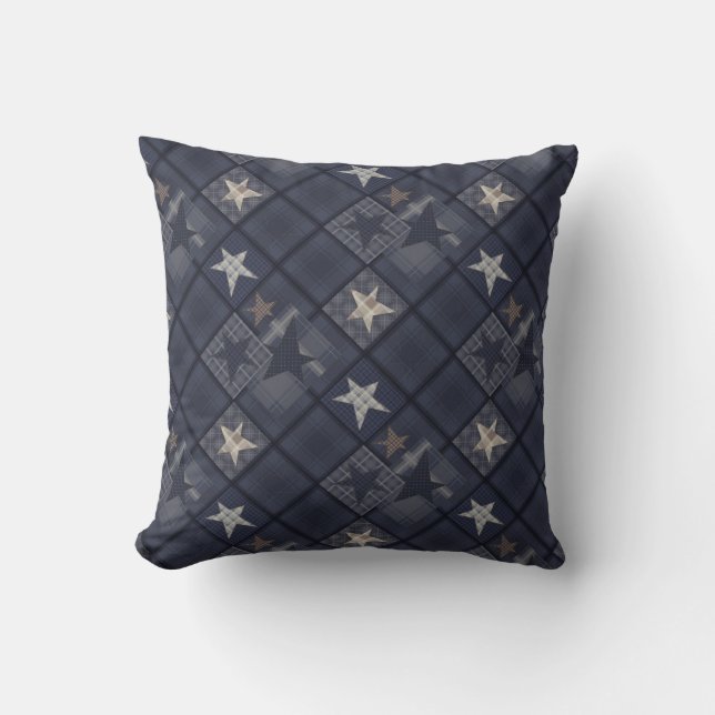 Coussin Correspondance bleue (Recto)