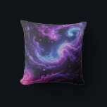 Coussin Cosmic Galaxy Nebula Abstract Space Art Design<br><div class="desc">A mesmerizing abstract galaxy design featuring swirling nebula clouds and deep cosmic colors.
Perfect for space lovers,  sci-fi fans,  and modern aesthetic decor across apparel,  accessories,  and home products.</div>