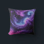 Coussin Cosmic Galaxy Nebula Abstract Space Art Design<br><div class="desc">A mesmerizing abstract galaxy design featuring swirling nebula clouds and deep cosmic colors.
Perfect for space lovers,  sci-fi fans,  and modern aesthetic decor across apparel,  accessories,  and home products.</div>
