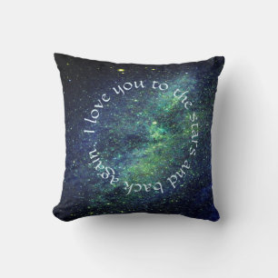Coussin Cosmic Love You to the Stars and Back