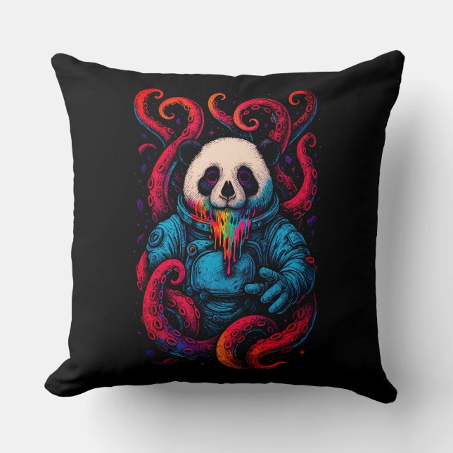 Coussin Cosmic Panda Kraken (Recto)