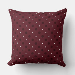 Coussin Cosmos au chocolat et points blancs