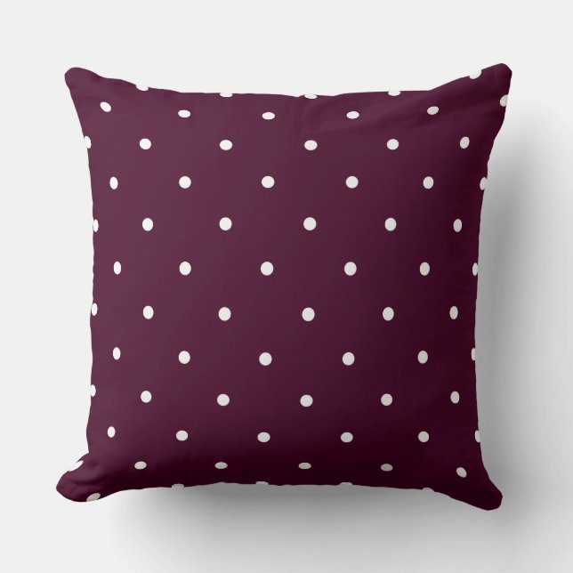 Coussin Cosmos au Chocolat et points blancs (Recto)