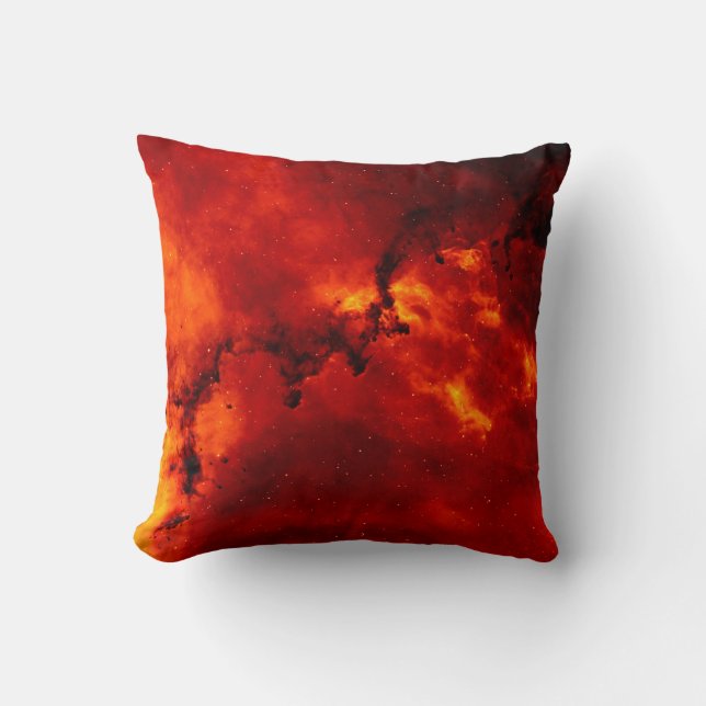 Coussin Cosmos de feu rouge (Recto)