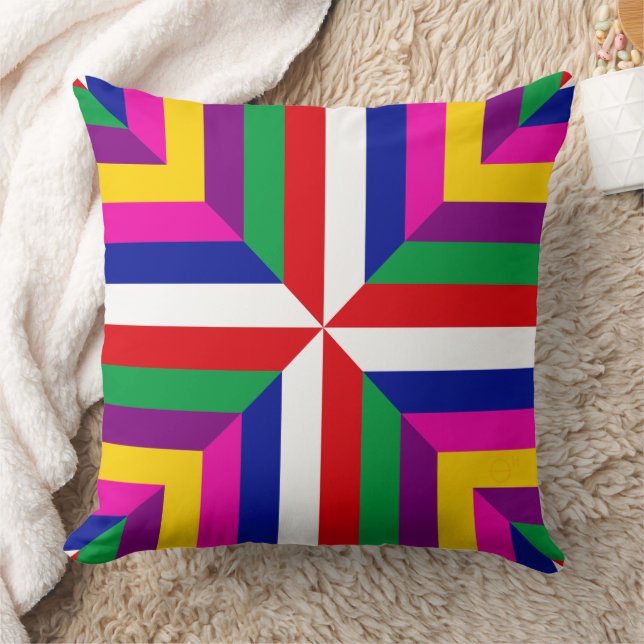 Coussin Cosmos-prototype - Rouge/Blanc – Équilibré (Couverture)