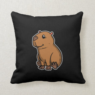Coussin Costume Capybara Cute Rodent Idée cadeau