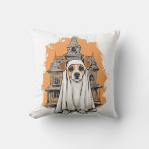Coussin Costume de chien fantôme � Chien effrayant