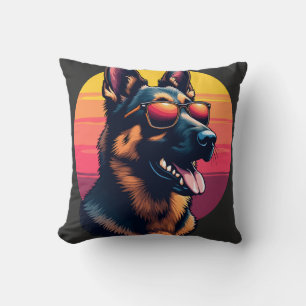 Coussin Costume de déguisement drôle d'art de design de ch