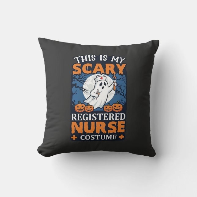 Coussin Costume de Infirmière Diplômée Écran Fantôme Citro (Recto)