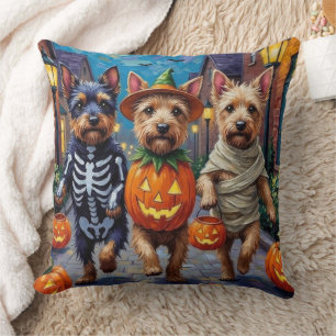 Coussin Costume d'Halloween Cesky Terrier Trick-or-Treatin