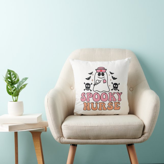 Coussin Costume d'Halloween de l'infirmière éffrayante - E (Chaise)