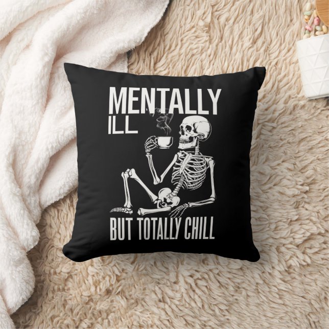 Coussin Costume d'Halloween Malade Mental Mais Totalement  (Couverture)