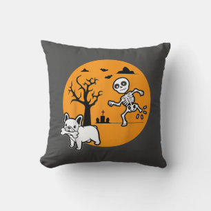 Coussin Costume d'Halloween pour chien taureau français sq