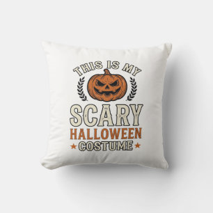 Coussin Costume Halloween effrayant Chemise vintage citrou