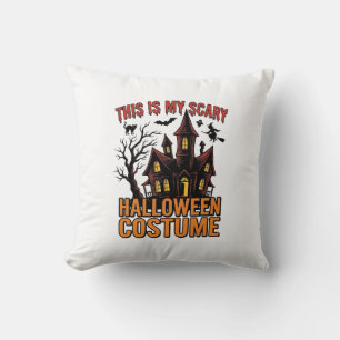Coussin Costume Halloween effrayant Maison hantée Vintage