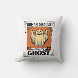 Coussin Costume Humain Fantôme Humour Halloween Vintage_1