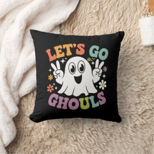 Coussin Costume Rétro de Fantôme de Halloween Allons-y les