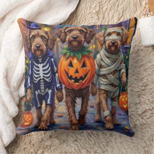 Coussin Costumes d'Halloween griffon à pointes à poils dur