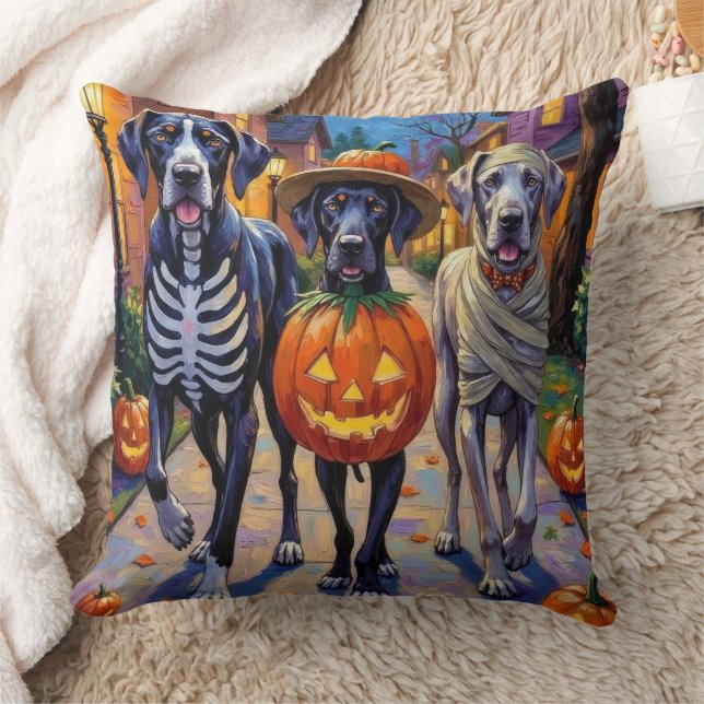 Coussin Costumes d'Halloween superbes à la queue ou au tra (Couverture)