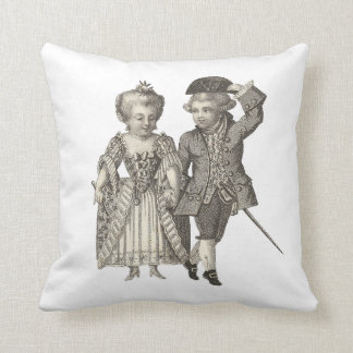 Coussin Costumes vintages de Marie Antoinette Louis XVI