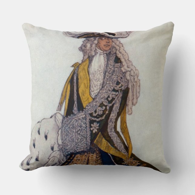 Coussin Costumez la conception pour le roi, dans le (Recto)