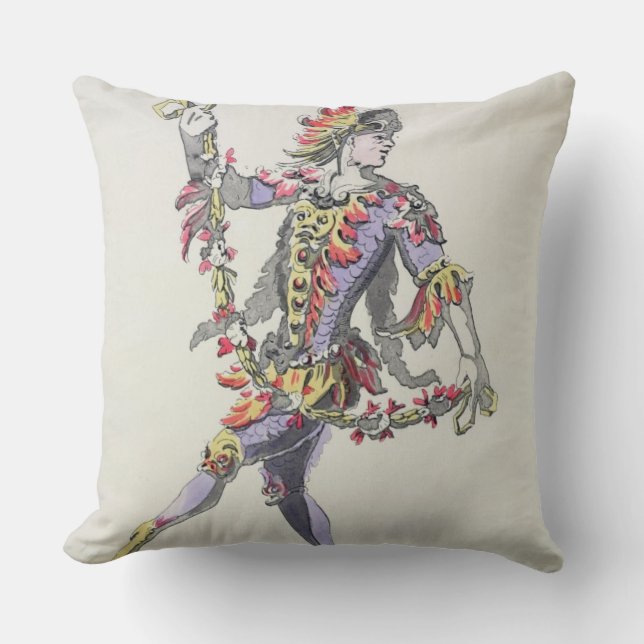 Coussin Costumez la conception pour Triton, dans un balle (Recto)