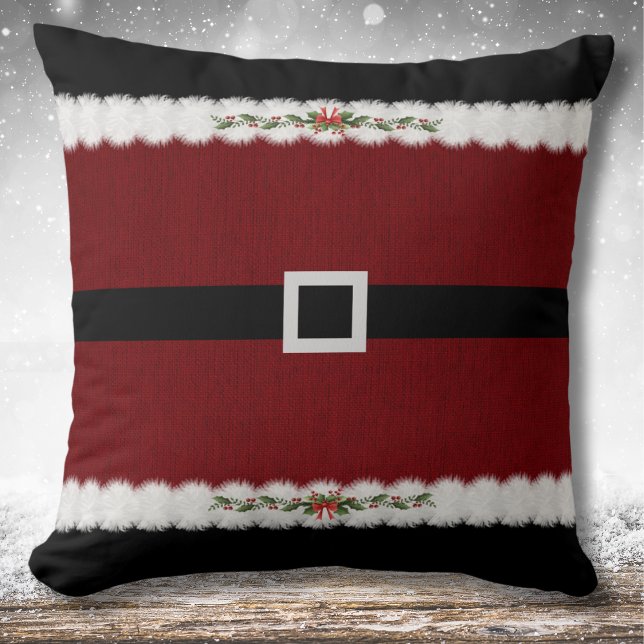 Coussin Cosy Cosy Rouge Noël Père Noël Costume Jeu d'oreil (Bring the festive spirit of Santa's workshop to any space that needs a touch of Christmas cheer)