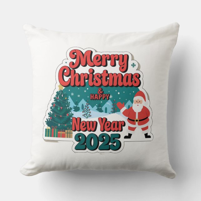 Coussin Cosy en 2025 : L'Oreiller de Nouvel An (Recto)