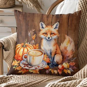 Coussin Cosy Oreillère à lancer Renard d'automne